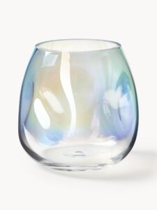Mundgeblasene Glas-Vase in elegantem Design für Blumenarrangements und Dekoration im modernen Wohnstil