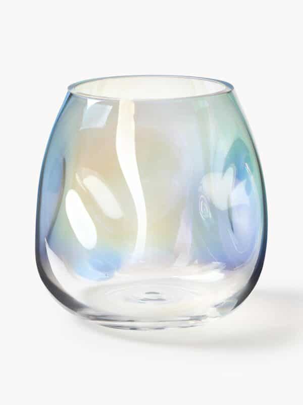Mundgeblasene Glas-Vase in elegantem Design für Blumenarrangements und Dekoration im modernen Wohnstil