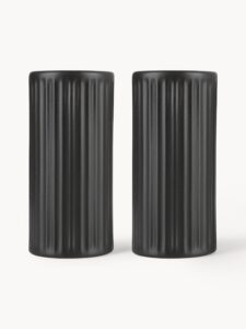 Salz- und Pfefferstreuer GRUVE 2er Set elegant und modern für die perfekte Würze in Ihrer Küche.
