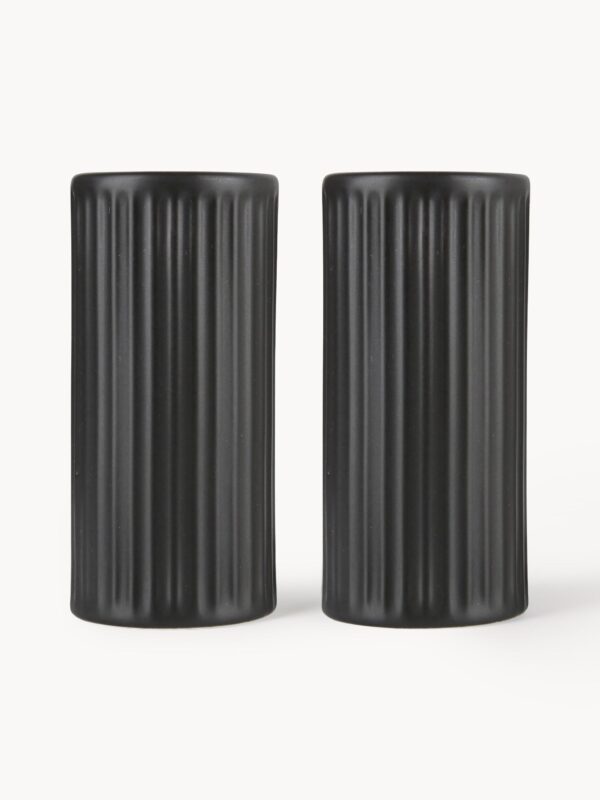 Salz- und Pfefferstreuer GRUVE 2er Set elegant und modern für die perfekte Würze in Ihrer Küche.