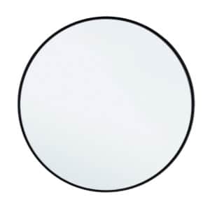 Spiegel M-RAHMEN COSMIC Schwarz rund Durchmesser 70 cm moderne Wanddekoration