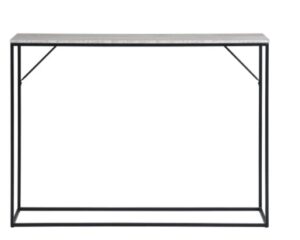 Konsole VITA in modernem Design mit den Abmessungen 110x26x80 cm, ideal für Wohnzimmer oder Flur, aus hochwertigen Materialien gefertigt.