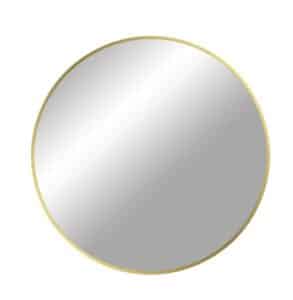 Runder Spiegel MADRID mit einem Durchmesser von 80 cm in elegantem Gold-Design, ideal für moderne Wohnräume und stilvolle Inneneinrichtungen.