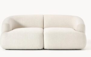 Modulares Sofa Sofia 2-Sitzer in modernem Design, ideal für gemütliche Wohnräume und stilvolle Einrichtung.