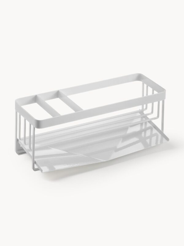 Schwamm- und Flaschenhalter aus Metall, ideal für die Küche oder das Badezimmer, langlebig und stilvolles Design.
