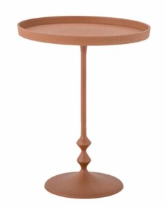 Beistelltisch Anjou in leuchtendem Orange modernes Design schlanker Metallrahmen vielseitig einsetzbar Wohnzimmer Schlafzimmer