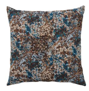 Kissen blau braun 45x45 cm weich gemütlich dekorativ hochwertiges Material