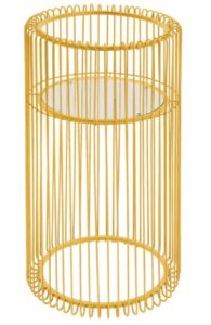 Moderner Pflanzenständer GOLD WIRE aus Messing in Goldfarben, Höhe 70 cm