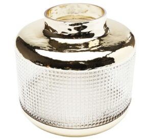 Vase LA noble Gold elegantes Design glänzende goldene Oberfläche hochwertiges Dekorationselement