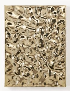 Wandobjekt Gold dekoratives Wandbild 60 mal 80 Zentimeter