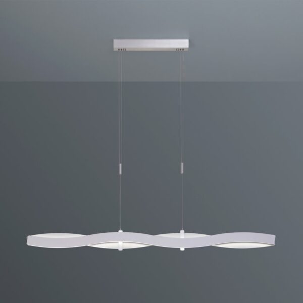 SWING Pendelleuchte aus Aluminium, dimmbare LED, höhenverstellbar mit Liftmechanismus, modernes Design