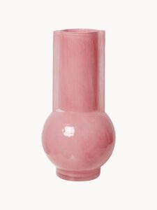 Design-Vase Altrosa Höhe 25 cm modernes Dekor elegante Blumenvase