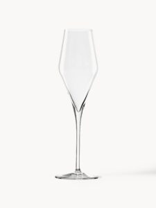 Kristall-Sektgläser Quatrophil 6 Stück elegantes Design hochwertige Verarbeitung klarer Kristallgläser für stilvollen Sektgenuss