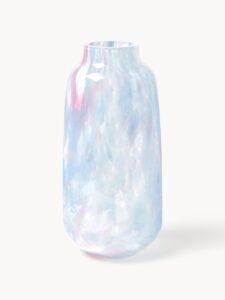 Mundgeblasene Vase Meadows aus Glas Höhe 26 cm modernes Design Wohnkultur