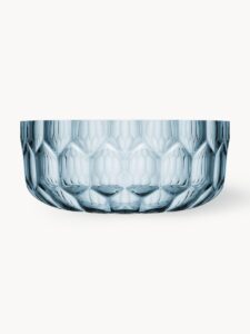 Salatschüssel Jellies aus Glas mit elegantem Strukturmuster für frische Salate