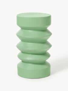 Kleiner Beistelltisch aus Stoneware im modernen Design ideal für Wohnzimmer und Schlafzimmer