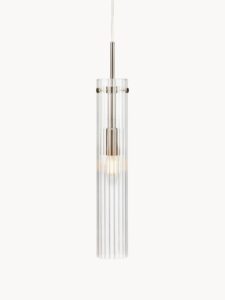 Kleine Glas-Pendelleuchte Tubo modernes Design energiesparend transparentes Pendellicht