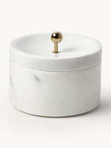 Marmor-Schmuckkästchen mit Deckel stilvolles Aufbewahrungsbox für Schmuck edles Design langlebiges Material