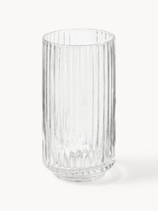 Set aus 4 mundgeblasenen Longdrinkgläsern, handgefertigte hochwertige Trinkgläser für erfrischende Getränke