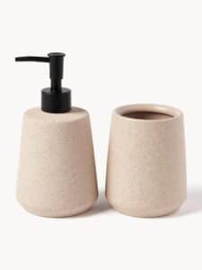 Bad-Accessoires Leibi 2er-Set aus hochwertigem Material für stilvolles und praktisches Badezimmerzubehör