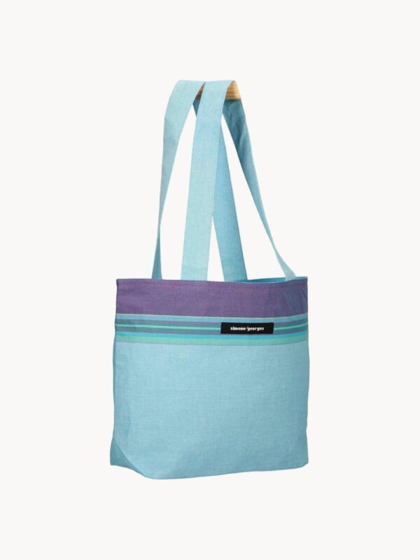 Strandtasche Tiwi aus robustem Material mit großem Fassungsvermögen und buntem Design ideal für den Strandtag