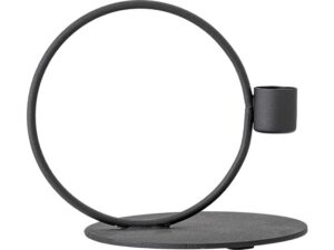 Kerzenständer Bail aus Metall modernes Design minimalistischer Kerzenhalter schwarz