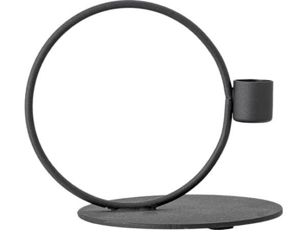 Kerzenständer Bail aus Metall modernes Design minimalistischer Kerzenhalter schwarz