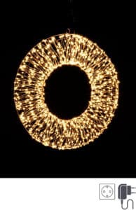 Weihnachtskranz COPPER Wreath 1140 dekorativer Festlicher Türkranz Durchmesser 50 cm Kupferfarben