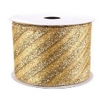 Glitzerband Ribbon Gold glänzendes dekoratives Geschenkband in Gold