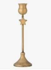 Kerzenhalter mit Stern in Gold Höhe 23 cm eleganter Weihnachtsdeko Kerzenständer festlich und stilvoll