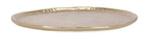 Weihnachtsteller Gold Durchmesser 25 cm festlicher Dekoteller für Weihnachten