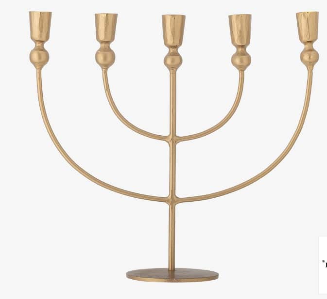 Weihnachtskerzenhalter gold groß eleganter Kerzenständer für festliche Dekoration Weihnachten