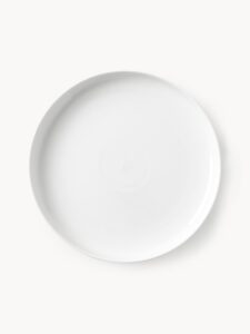 Porzellan-Frühstücksteller 4 Stück Set elegantes Geschirr für Frühstück und Brunch