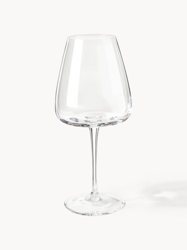 Mundgeblasene Rotweingläser 4 Stück hochwertiges Kristallglas elegantes Design ideal für Weinliebhaber