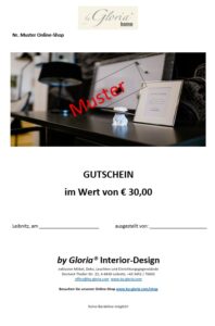 1Online-Shop Geschenkgutschein € 30