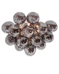 Deckenleuchte mit 24 Rauchgrauen Kugeln modernes Design Wohnzimmerlampe