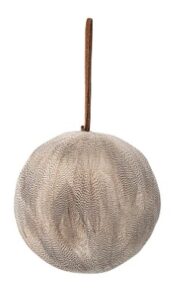 Weihnachtskugel MISBA glänzende rote Christbaumkugel mit goldenen Verzierungen für festlichen Weihnachtsbaum