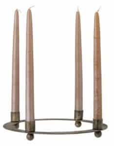 Kerzenhalter Gisela rustikal aus Metall im Vintage-Stil für stimmungsvolle Beleuchtung