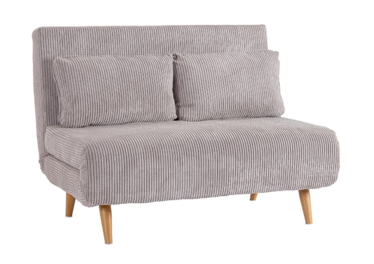 Sofabett WALKER 2PL in Taupe Farbe mit den Maßen Länge 120 cm, Breite 83 cm und Höhe 88 cm modern und platzsparend