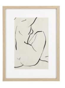 Feminines Wandbild Frau Refined 1 in den Maßen 30x40 cm modernes Kunstwerk für elegante Raumgestaltung