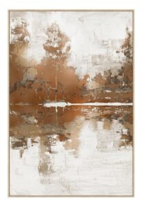 Gemälde Bold Braun 123x83 abstrakte Wandkunst in braunen Tönen moderne Dekoration