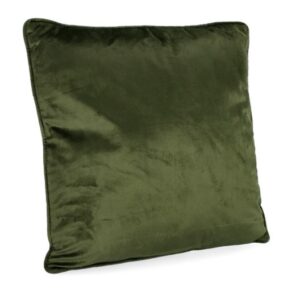 Kissen olivegrün aus samtstoff in der größe 50x50 cm weich und dekorativ für wohnzimmer und schlafzimmer