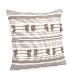 Kissen Taubengrau 45x45 weiches dekoratives Kissen für Sofa und Bett in neutralem Grauton