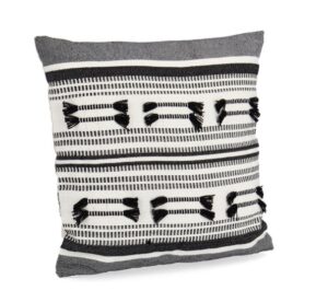 Kissen Alexie Schwarz 45x45 cm weiches Dekokissen quadratisch