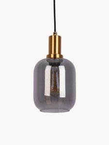 Pendelleuchte aus Rauchglas mit modernem Design und stilvoller Beleuchtung für Innenräume