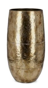 Vase Bimala Gold Höhe 80,5 cm elegant geschwungen modernes Design Wohnzimmer Dekoration