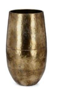 Vase Bimala klein Höhe 60 cm modernes Design aus Keramik in Weiß