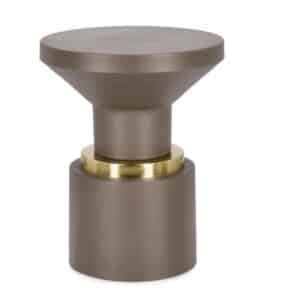 Beistelltisch Mudit Fango D35 moderner runder Couchtisch in Fango Farbe mit 35 cm Durchmesser