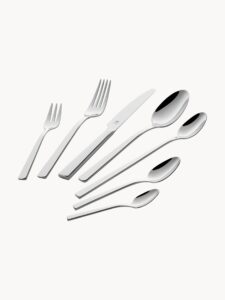 Besteck-Set King 42-teilig aus hochwertigem Edelstahl für 6 Personen ideal für den täglichen Gebrauch und besondere Anlässe