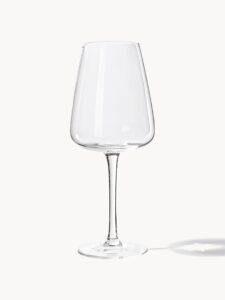 Set aus 4 mundgeblasenen Weißweingläsern aus klarem Glas ideal für Weinliebhaber elegante und hochwertige Gläser für besonderen Weingenuss